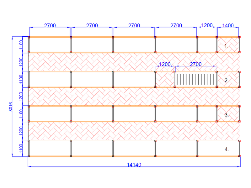 План первого этапа мезонина